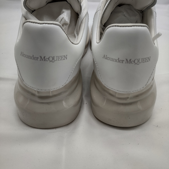 Alexander McQueen Oversized White Dipped Sneakers - Picture 9 of 11